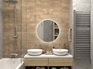 Зеркало с подсветкой Misty Аламак 65см белый